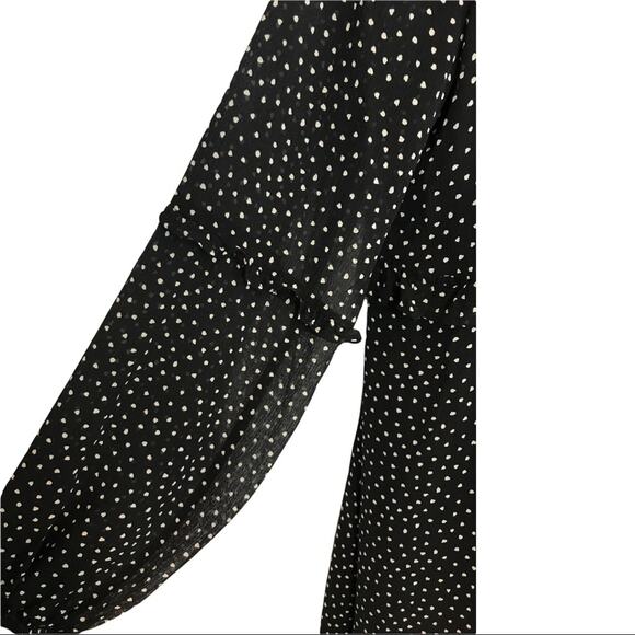 Garnet Hill Silk Dress Ruffle-Bodice Boho Peasant Sz XS oversized flowy - Picture 12 of 12